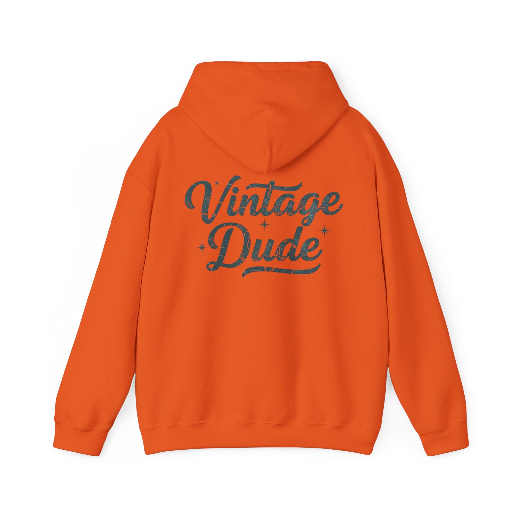 Vintage Dude Hoodie - Retro Script  Pullover