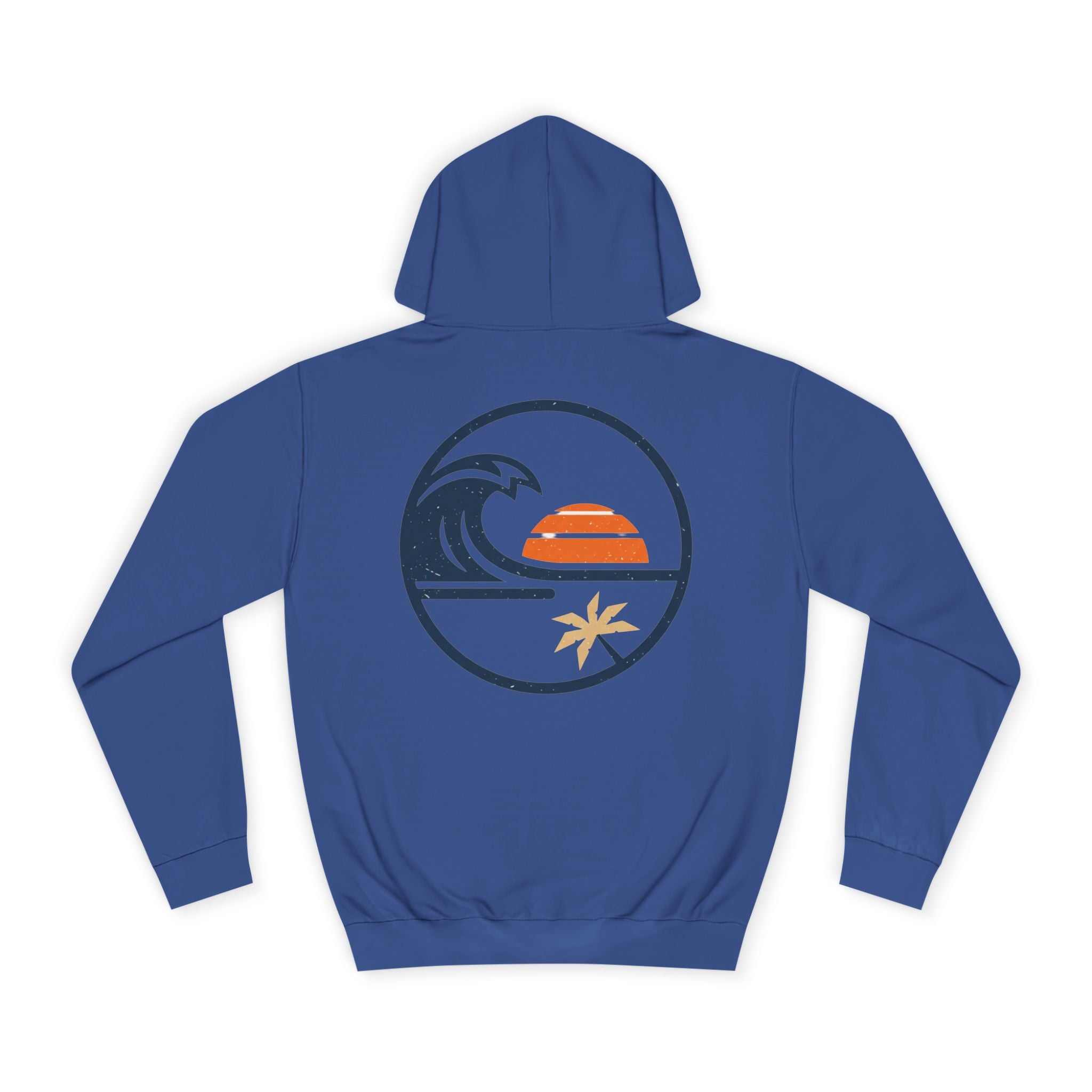 Coastal Sunset Hoodie – Surf Wave Palm