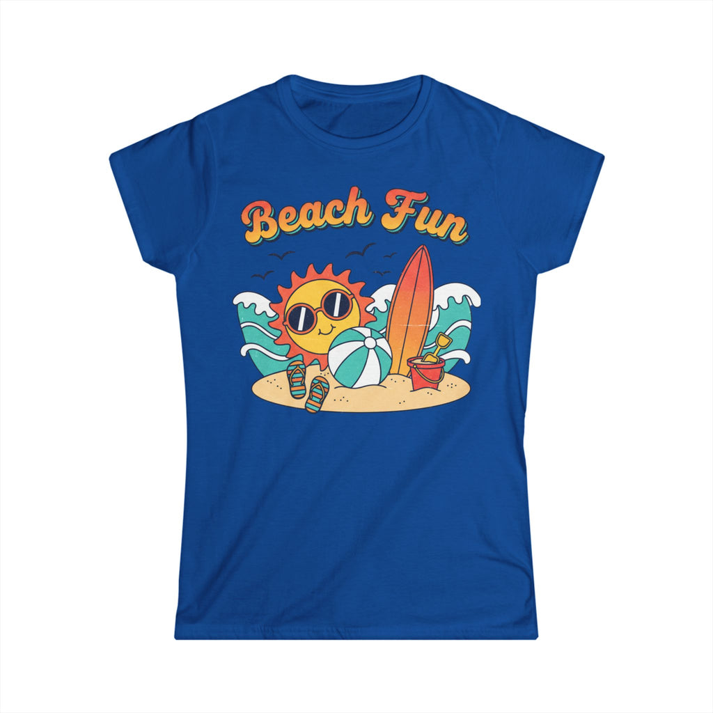 Beach Fun Women's Tee — Cute Sun Surfboard  Summer Shirt