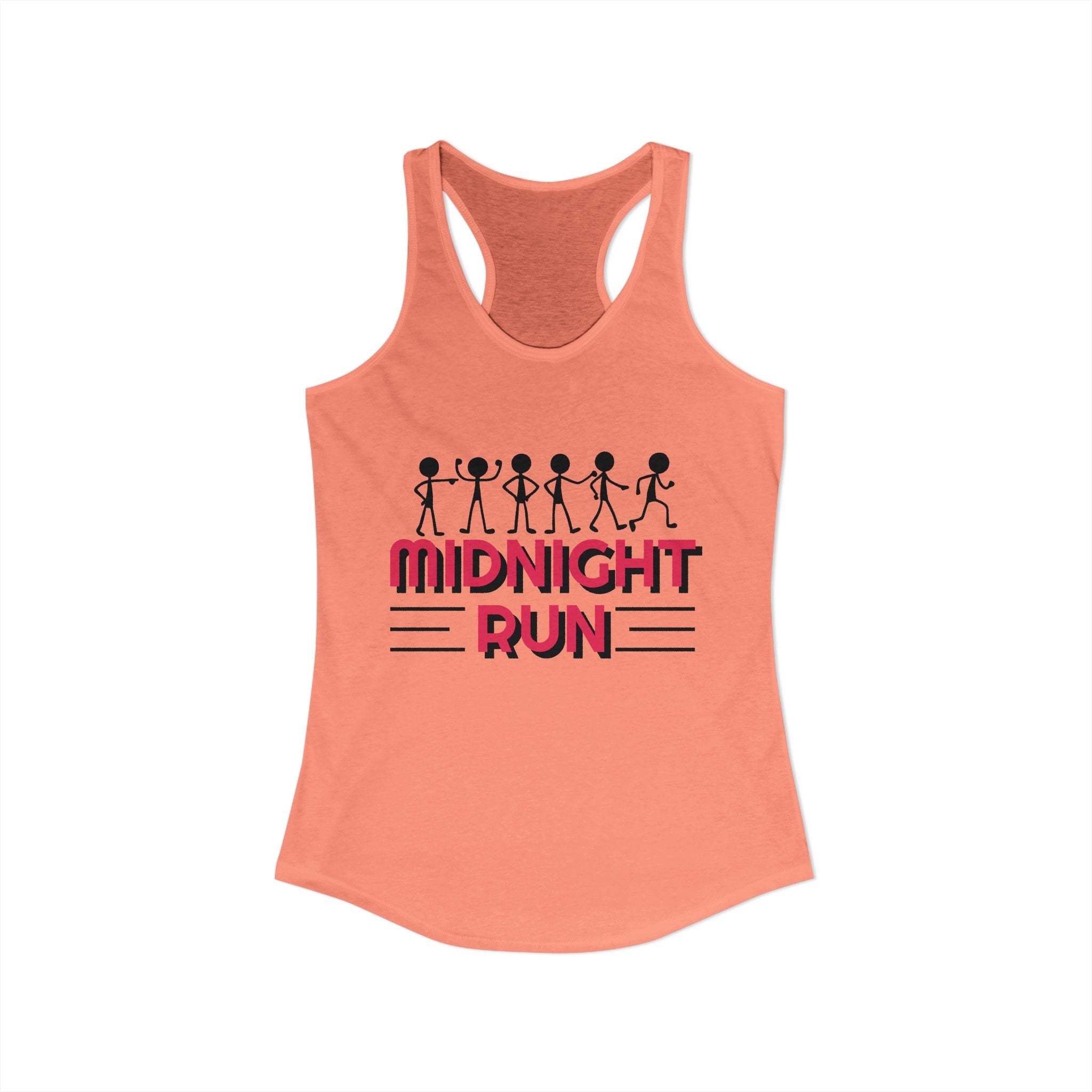 Retro Stick-Figure Runners Women's Racerback Tank