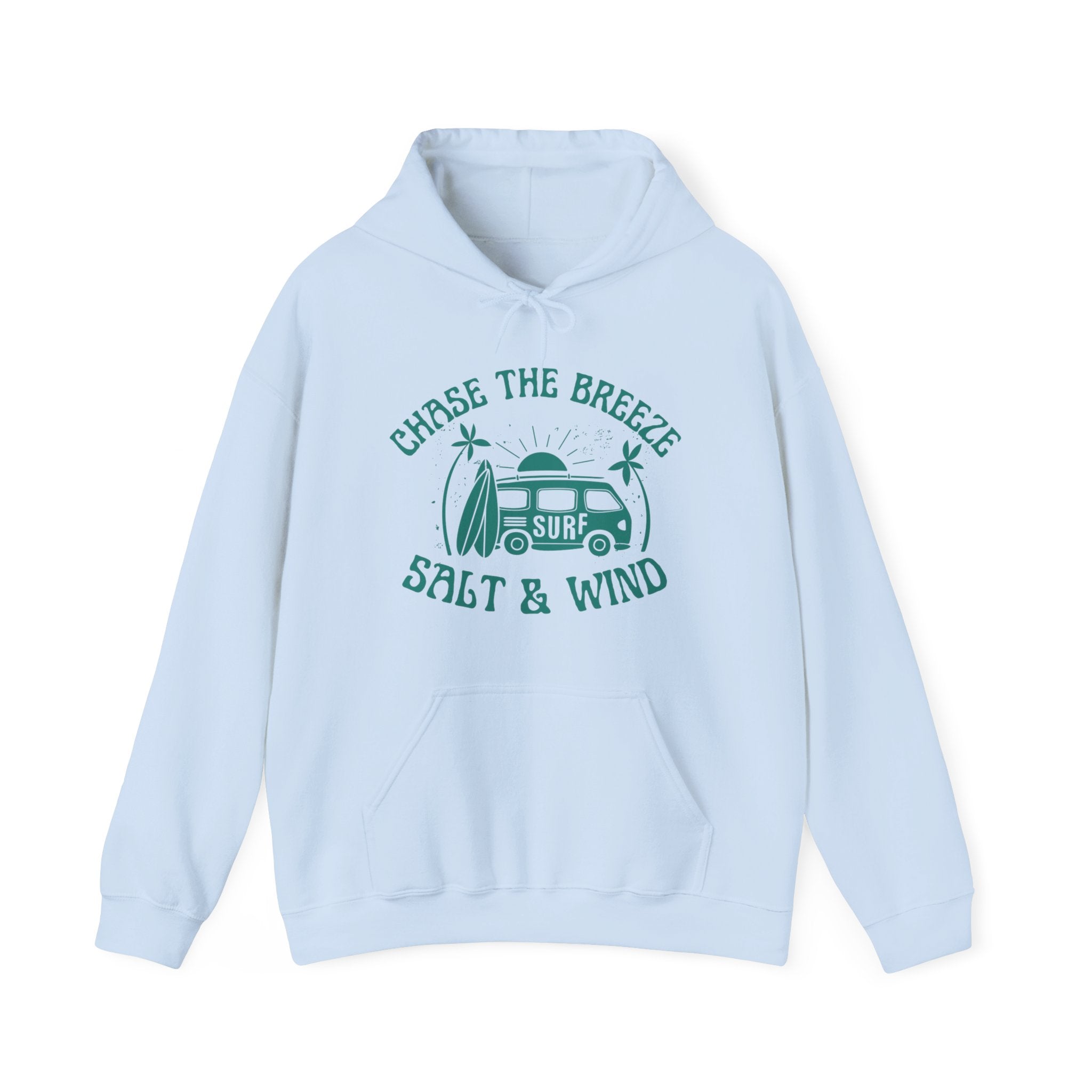 Chase the Breeze Surf Hoodie — Salt & Wind Vintage Van Surfing Sweatshirt