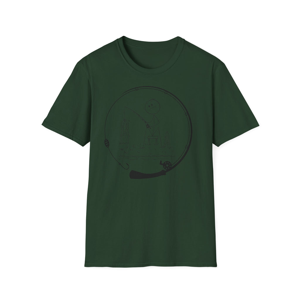 Stick man-Fishing T-Shirt