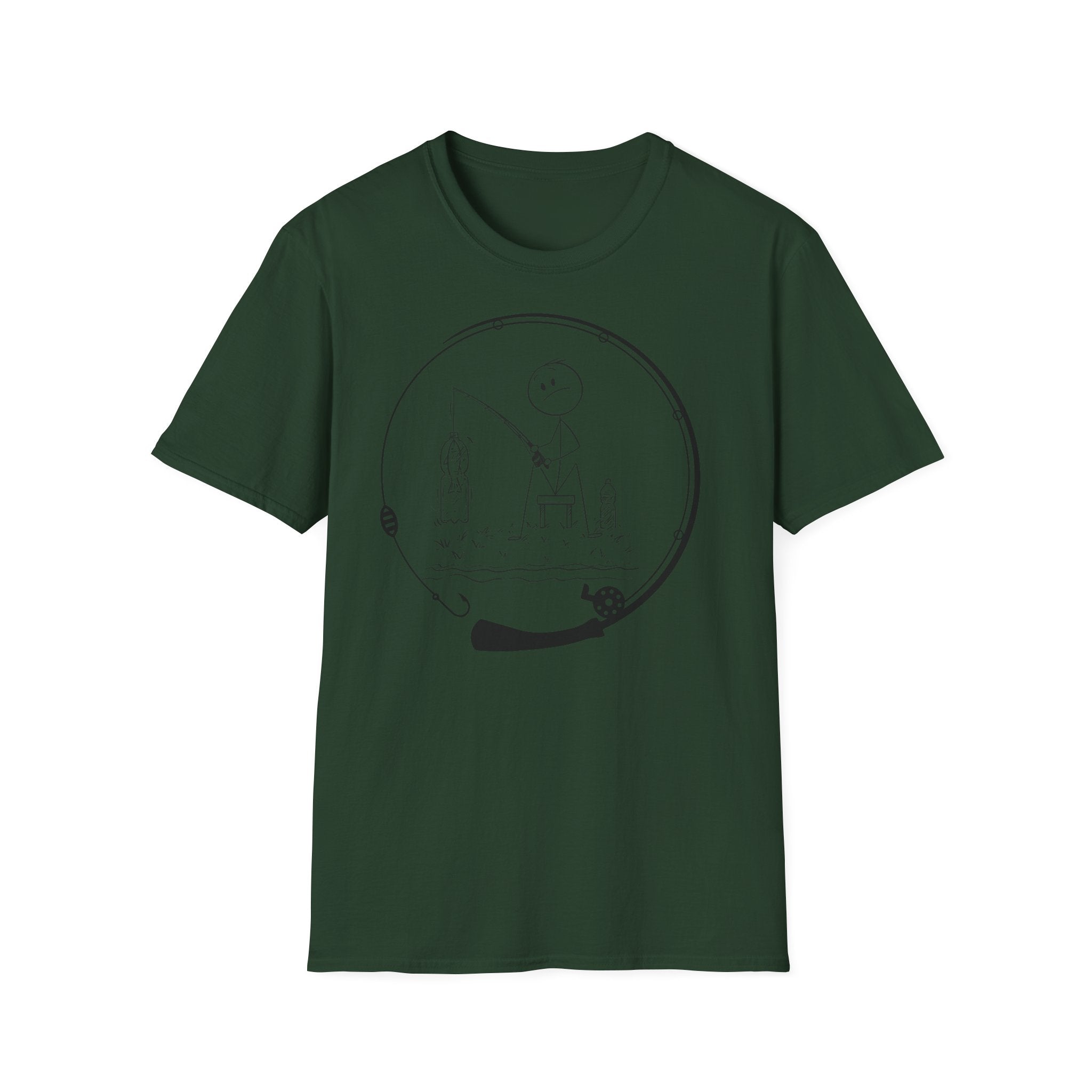 Stick man-Fishing T-Shirt