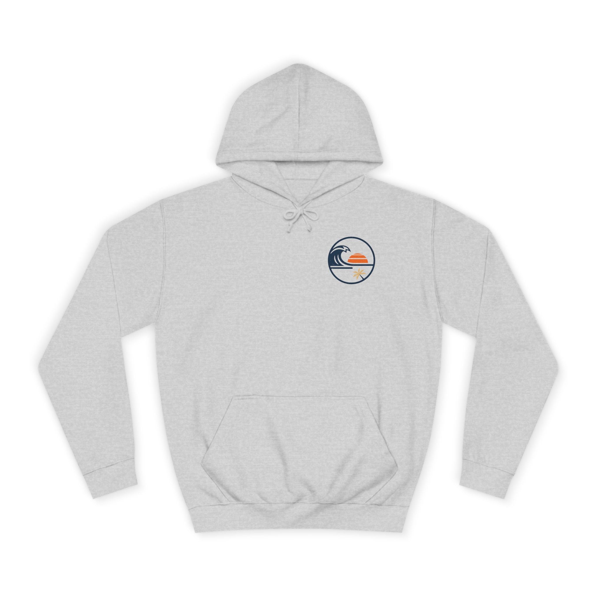 Coastal Sunset Hoodie – Surf Wave Palm
