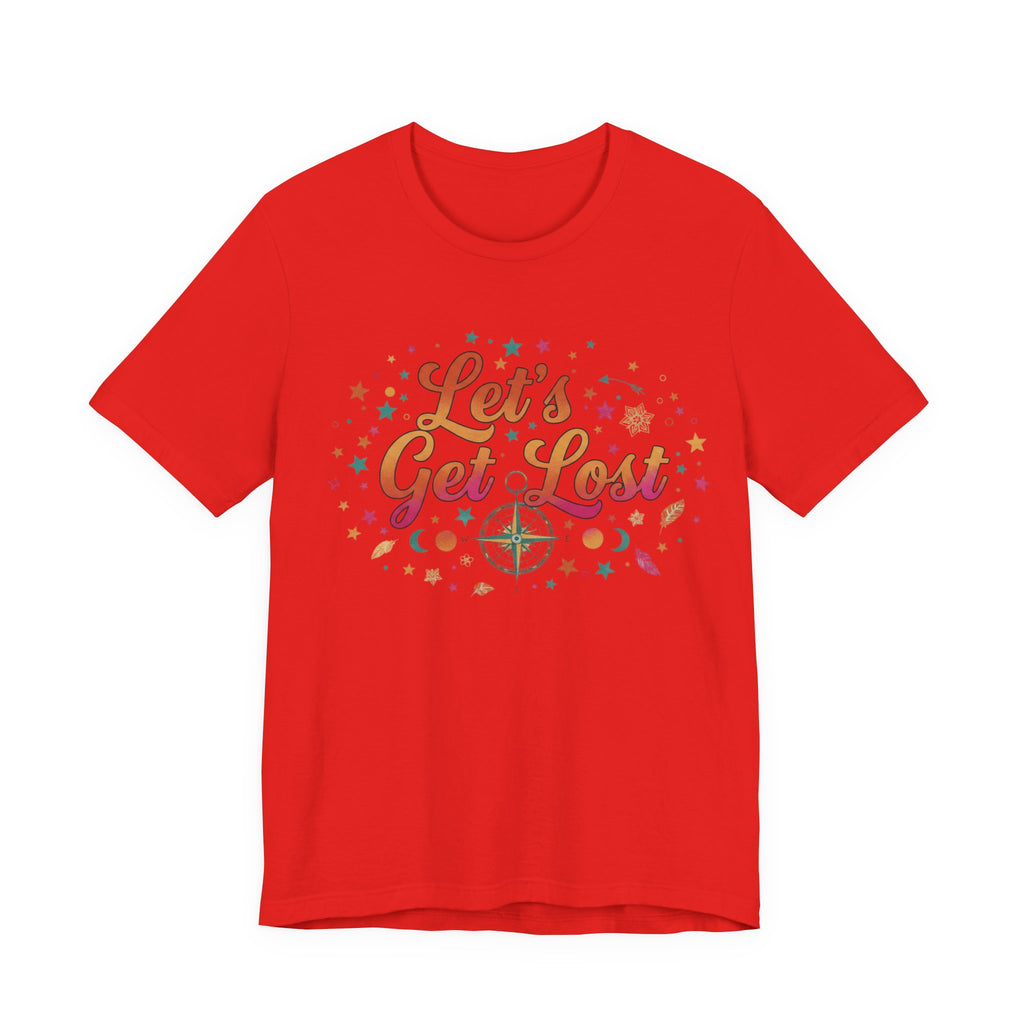 Let's Get Lost T-Shirt — Retro Compass Adventure Tee