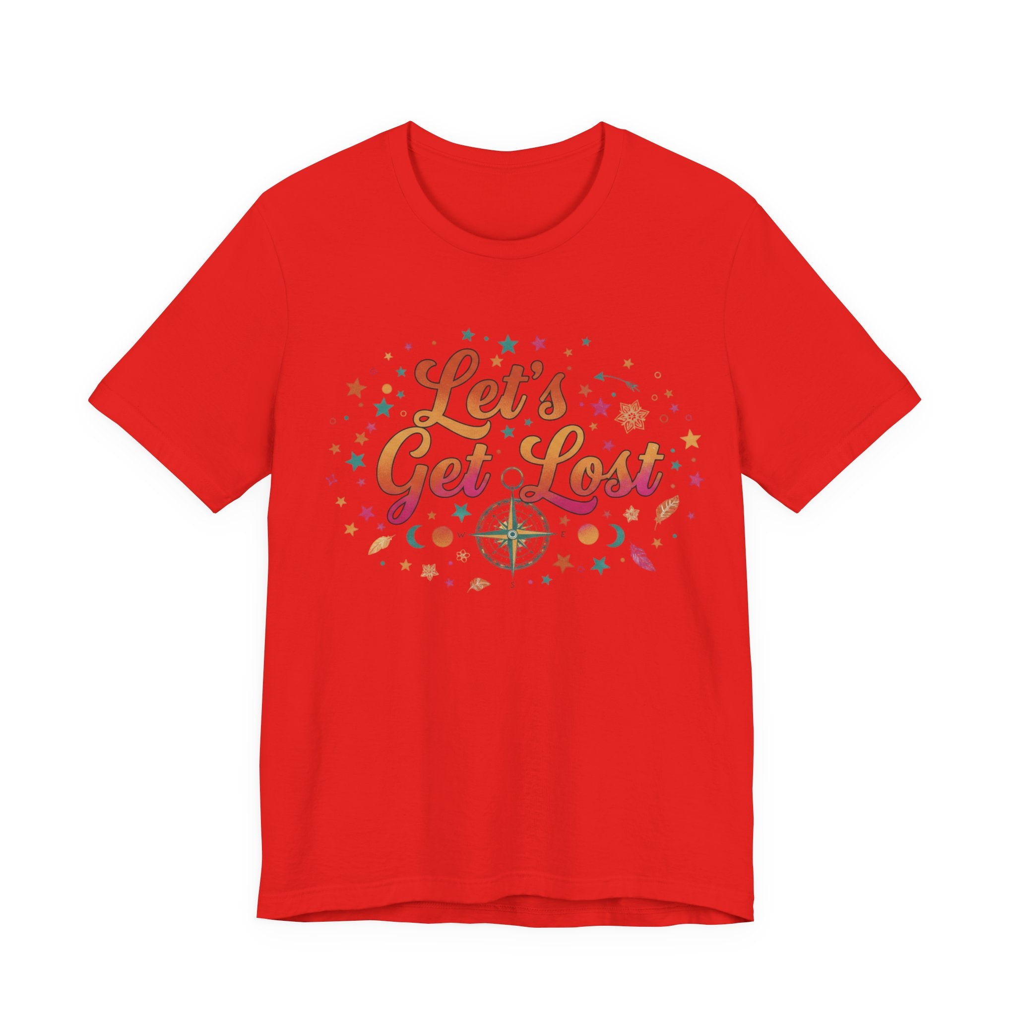 Let's Get Lost T-Shirt — Retro Compass Adventure Tee