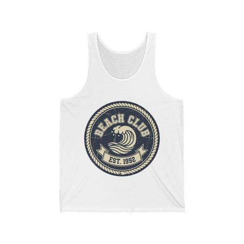 Beach Club Tank Top — Vintage Surf Logo "Est. 1992"