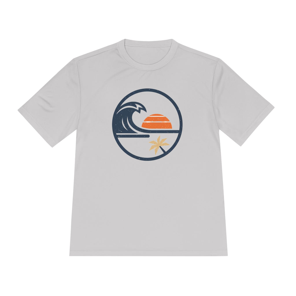 Sunset Wave Tee — Coastal Surf Graphic Moisture‑Wicking Shirt