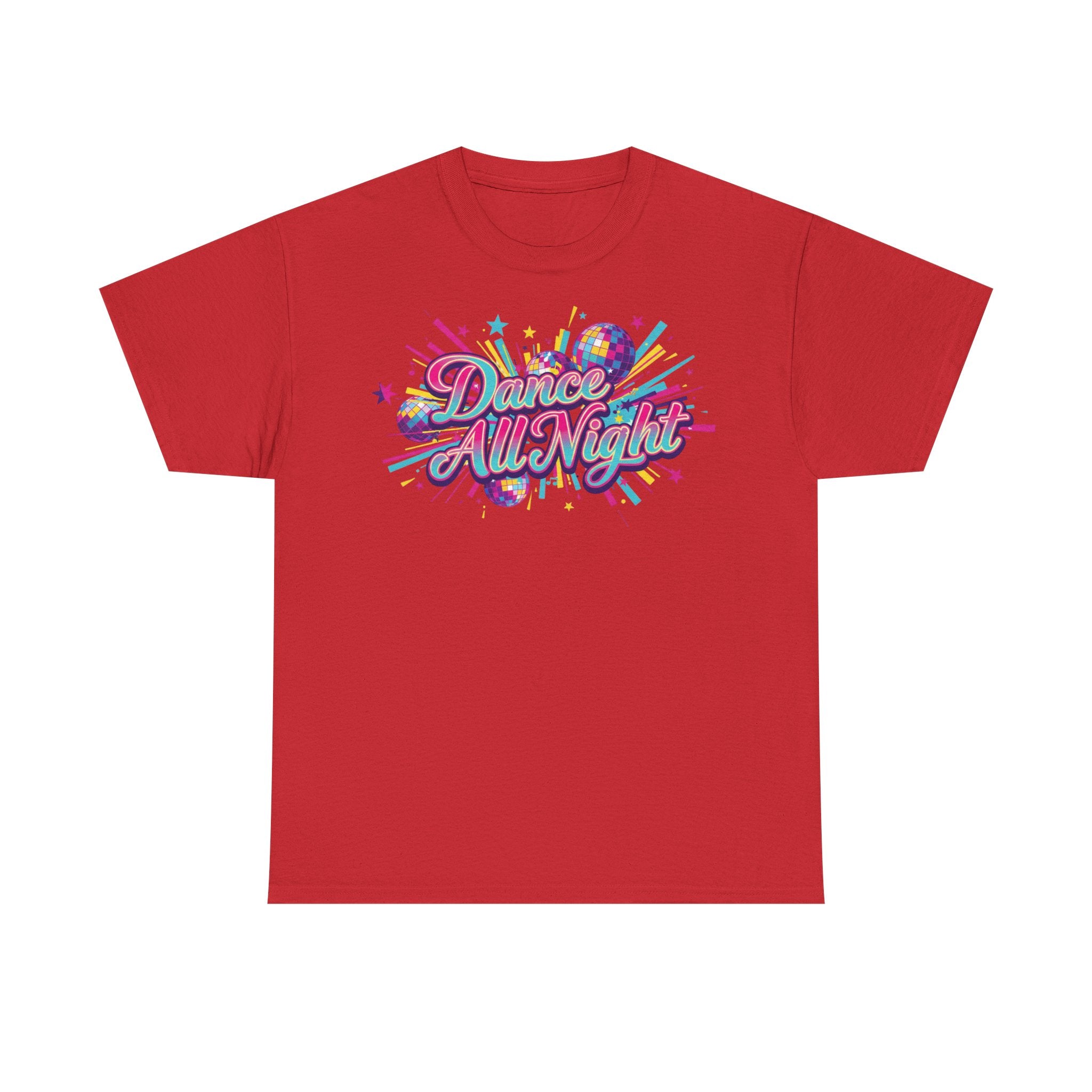 Dance All Night T‑Shirt — Retro Neon Dance Party Tee