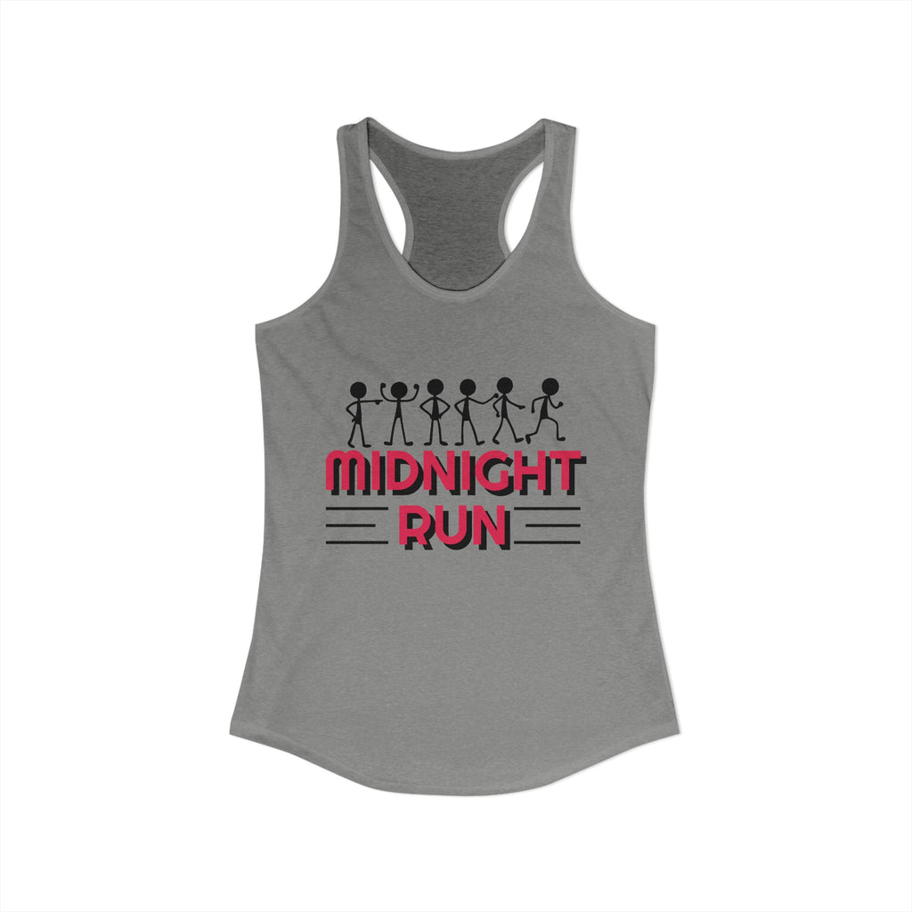 Retro Stick-Figure Runners Women's Racerback Tank