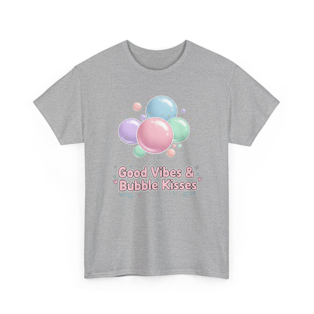 Bubble Kisses Tee — Good Vibes Pastel T-Shirt