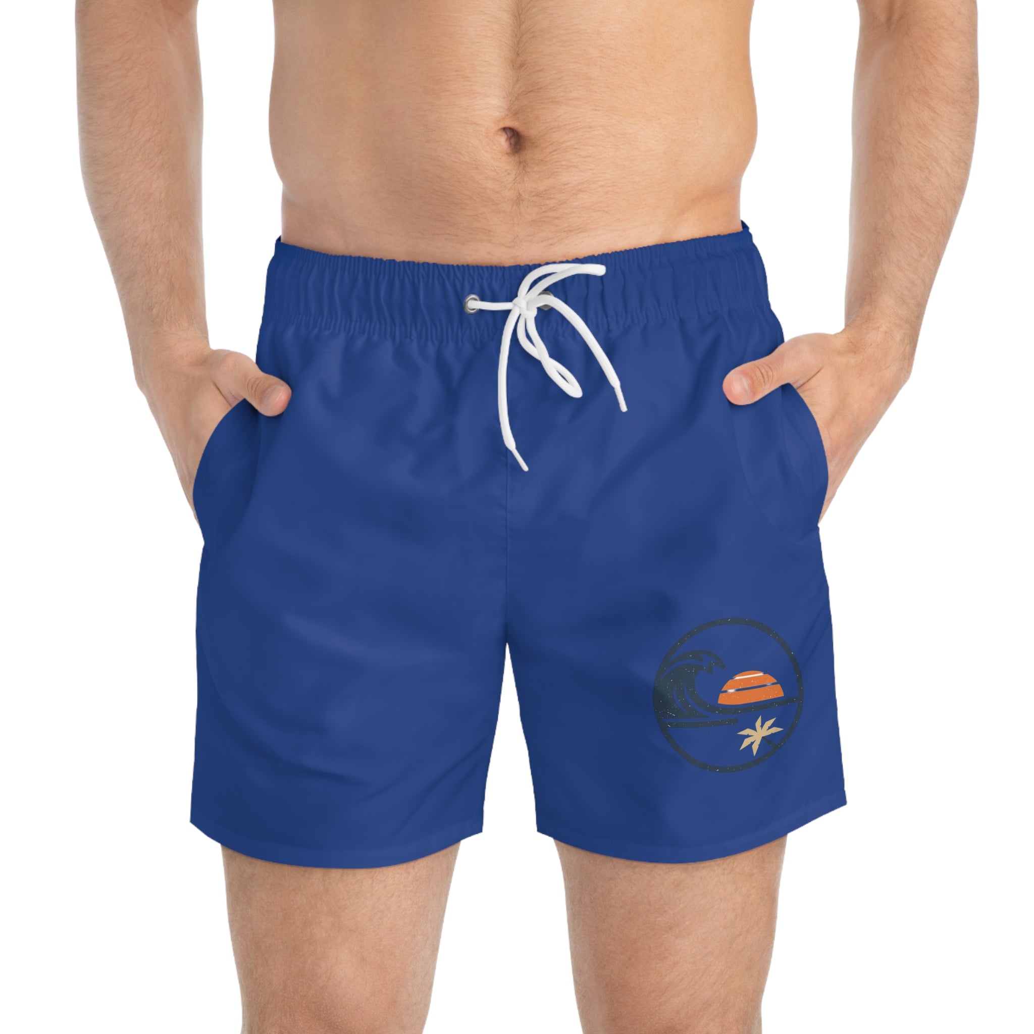 Beach Sunset Wave-Swimming Shorts