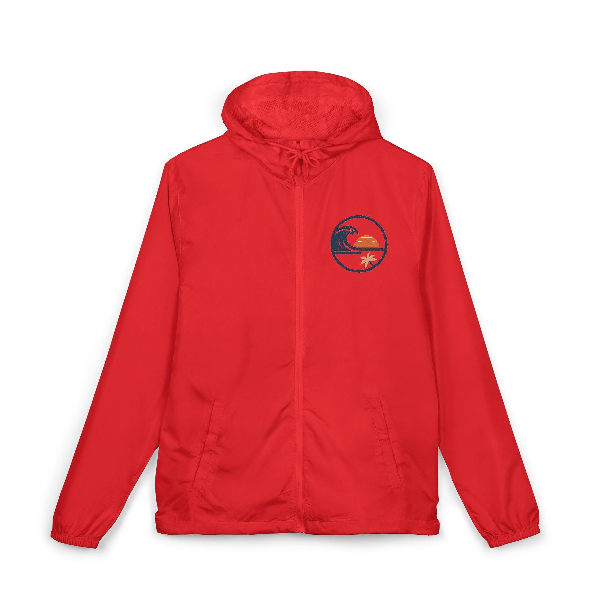Beach Sunset Wave -Windbreaker Jacket
