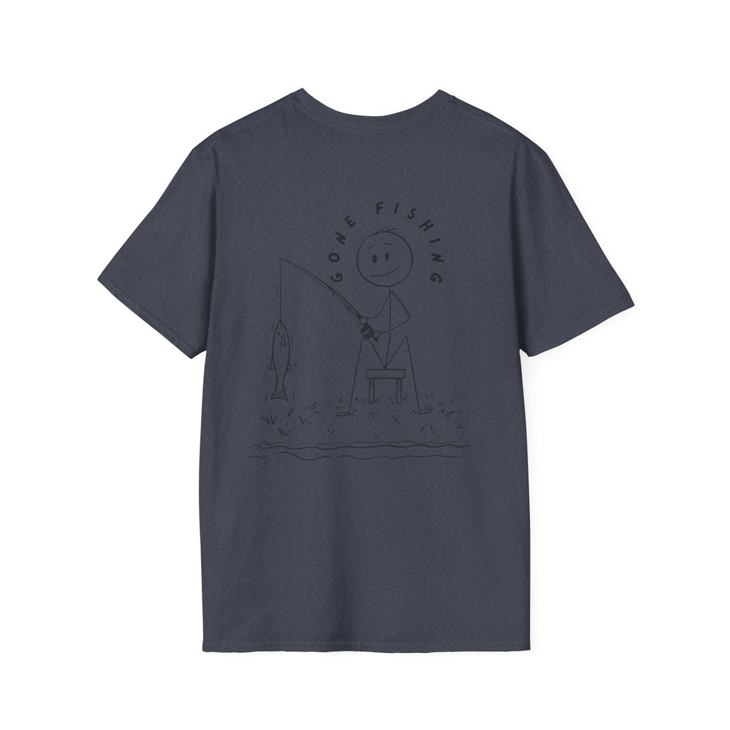 Fishing Stick Figure T-Shirt
