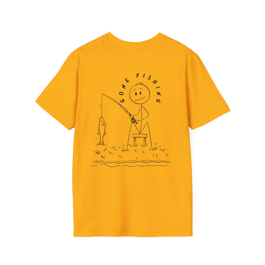 Fishing Stick Figure T-Shirt