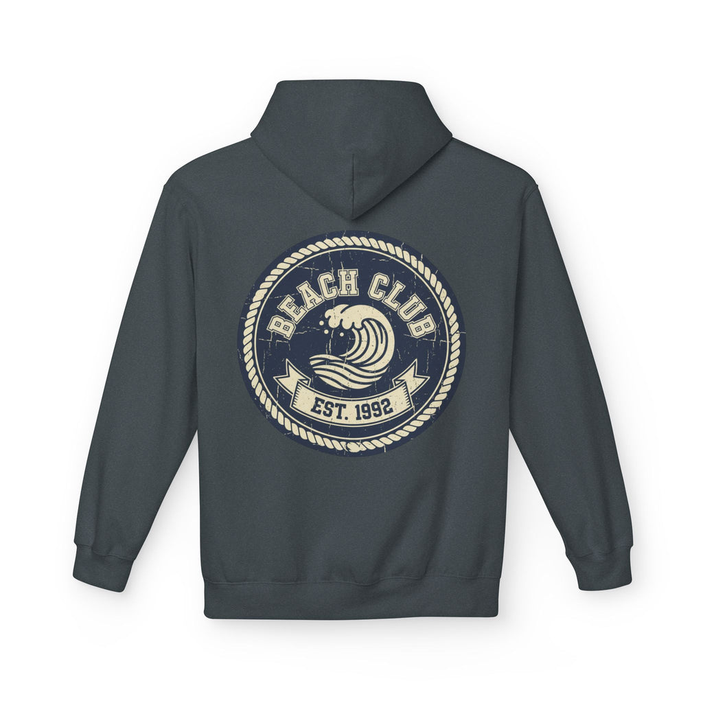 Beach Club Hoodie — Retro Surf Crest "Est. 1992"