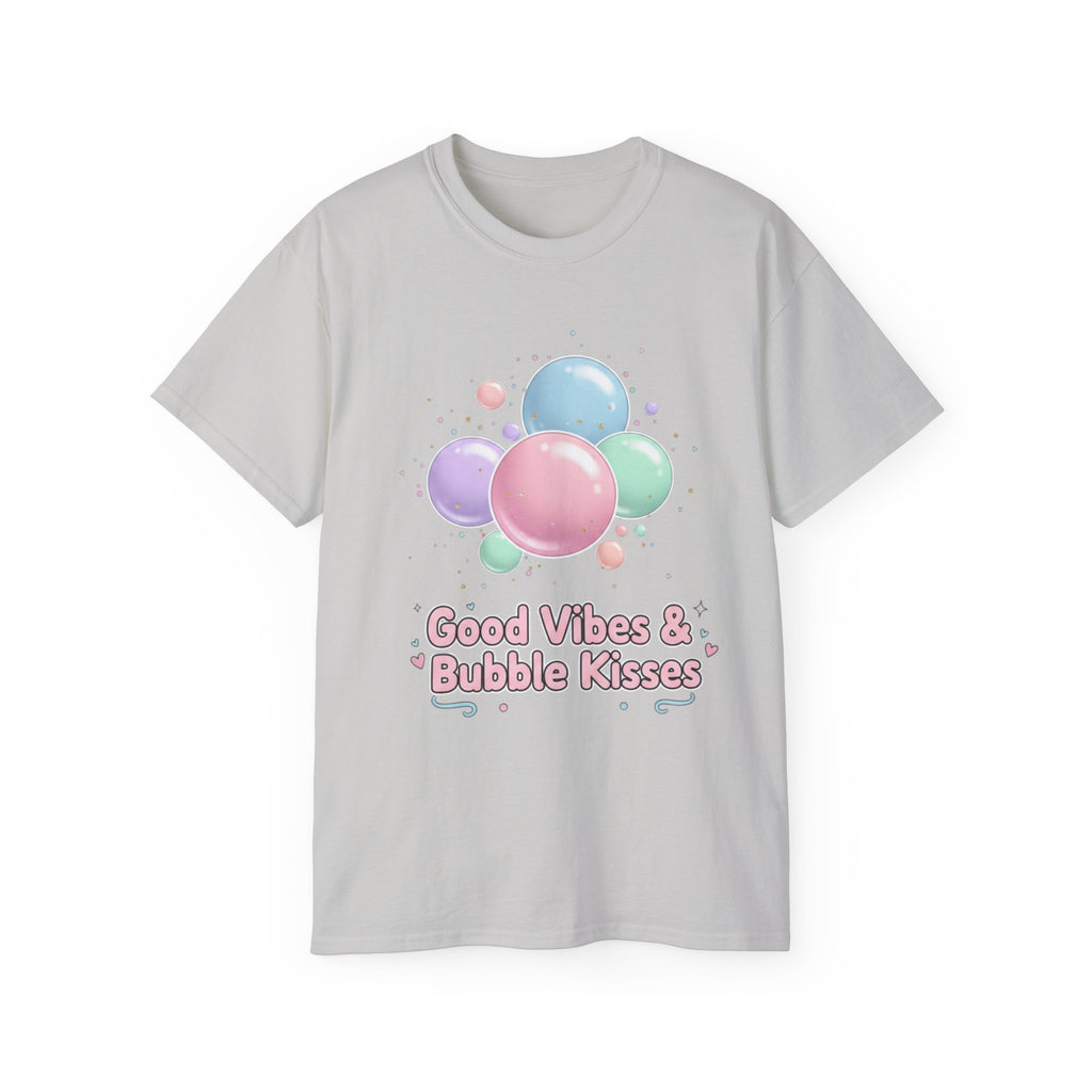 T-Shirt — Good Vibes & Bubble Kisses Pastel Bubble Graphic