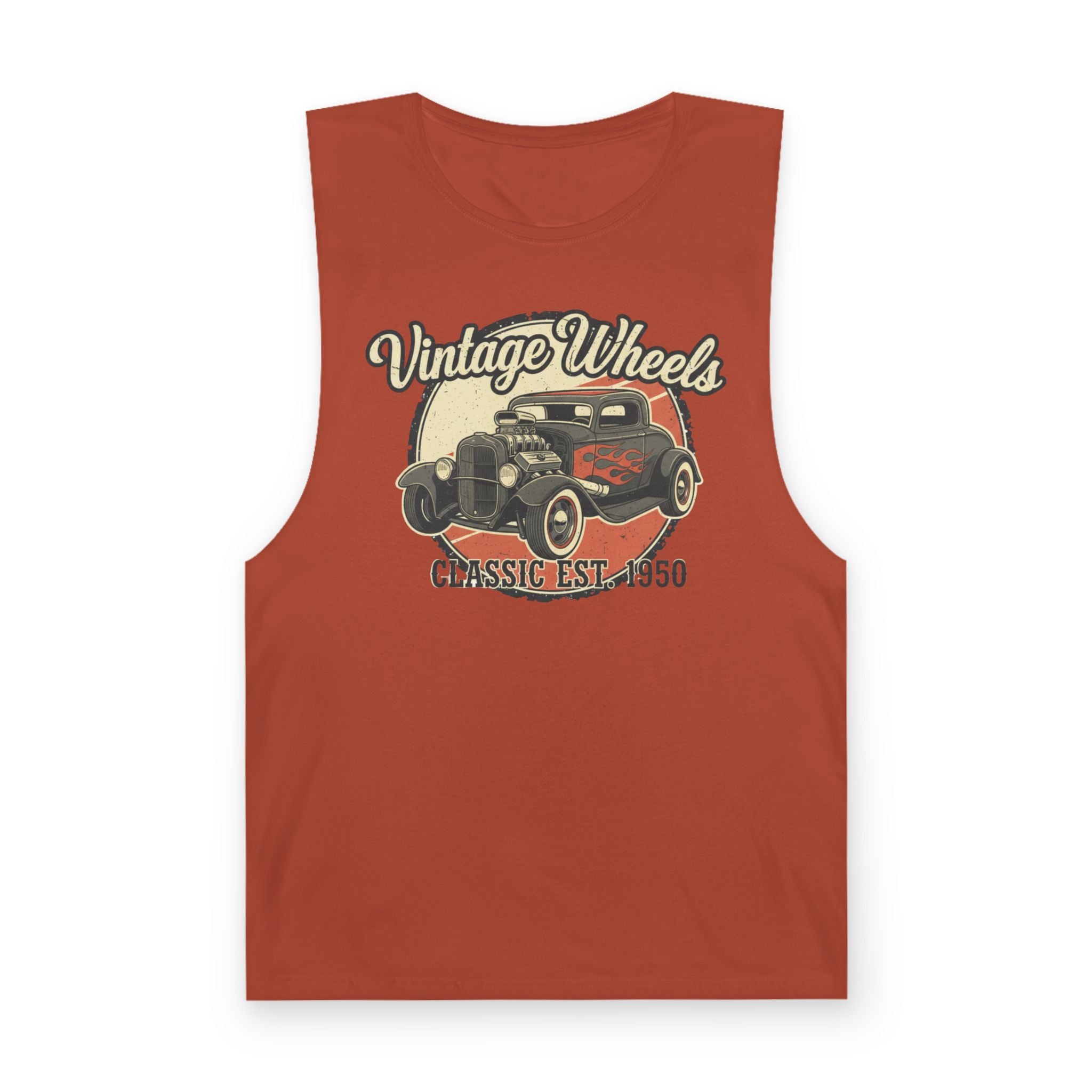 Vintage Wheels Tank Top — Classic Car 'Est. 1950' Retro Garage Muscle Tee