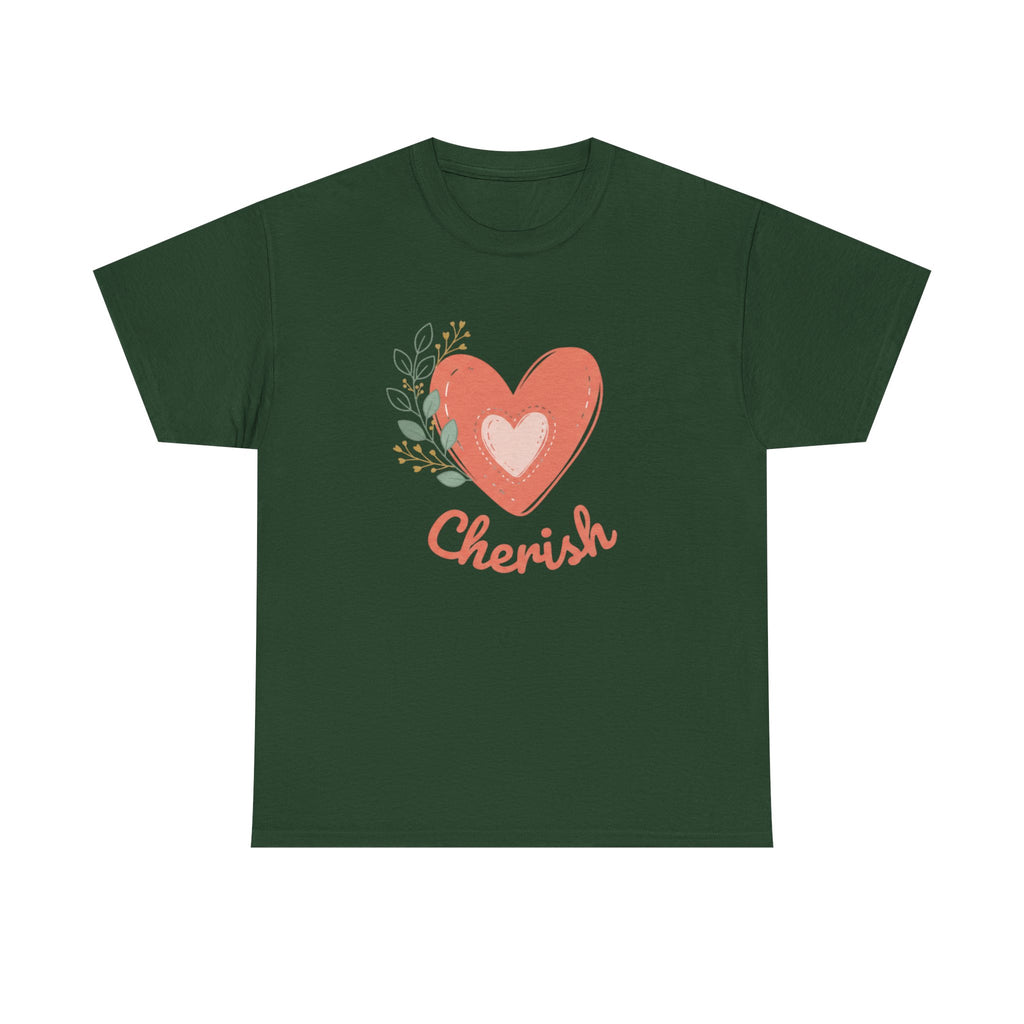 Cherish Heart T-Shirt — Floral Heart