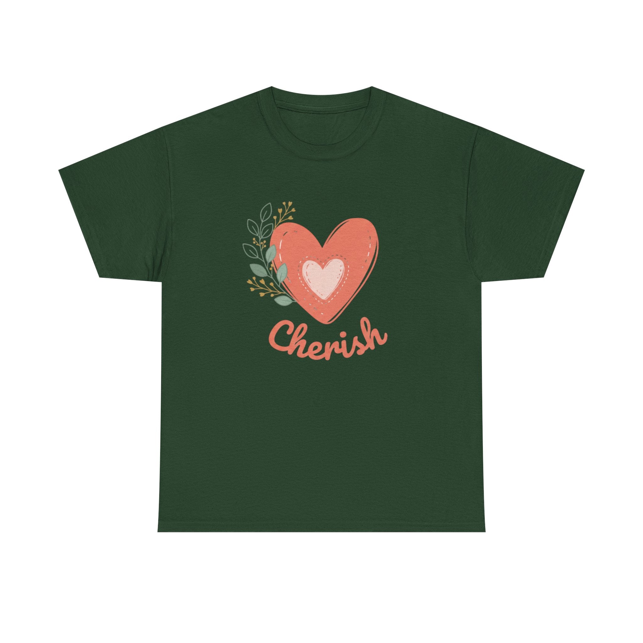 Cherish Heart T-Shirt — Floral Heart