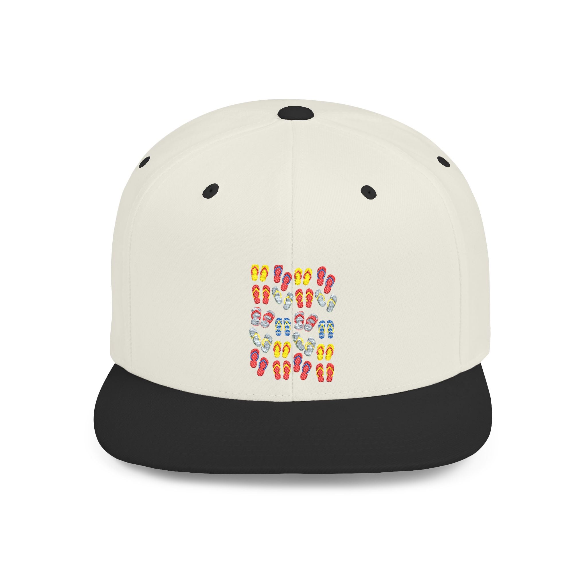 Snapback Hat — Colorful Flip-Flop Summer Pattern