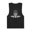 Skull Biker Tank Top — Vintage Pilot Helmet & Beard Graphic