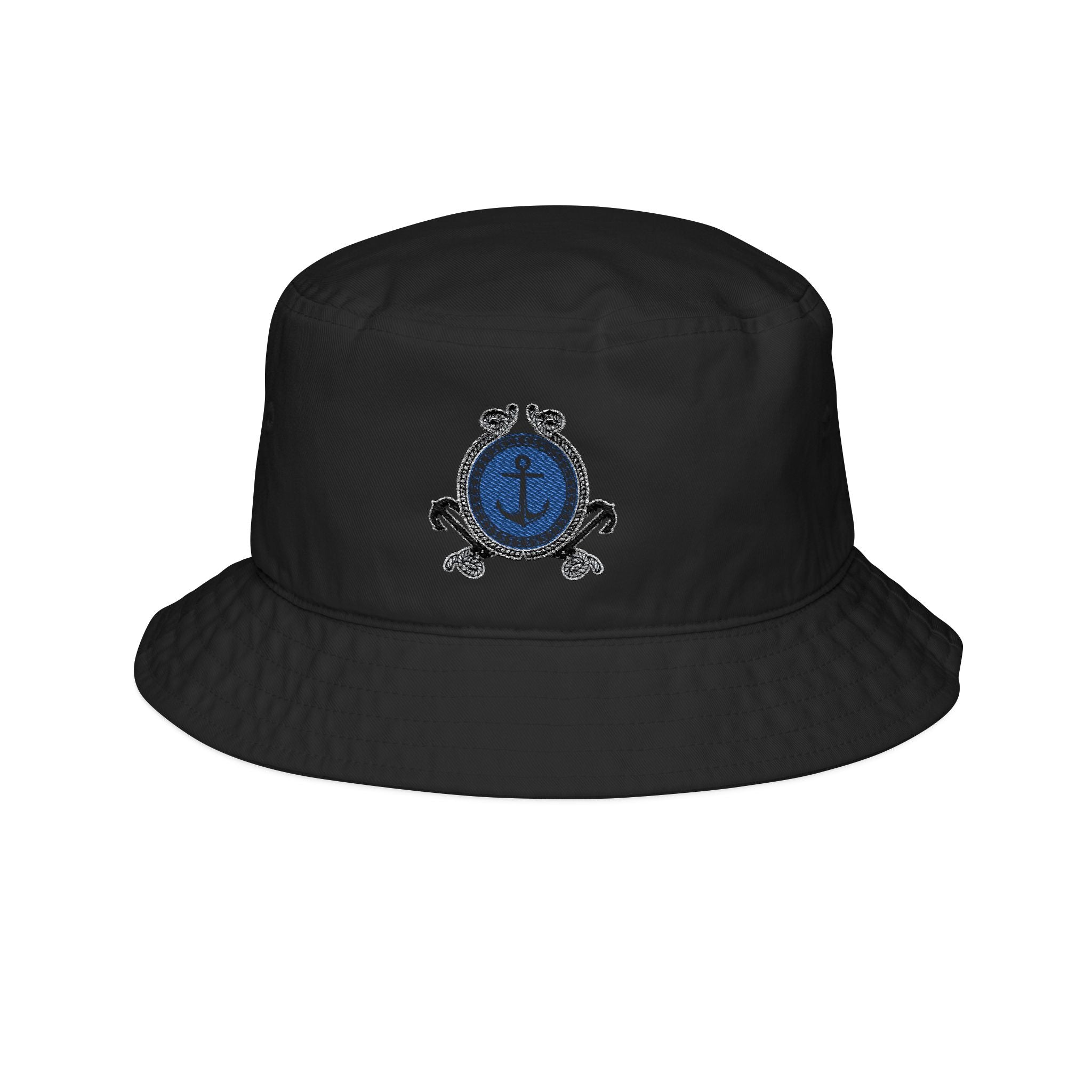 Nautical Anchor Embroidered Bucket Hat