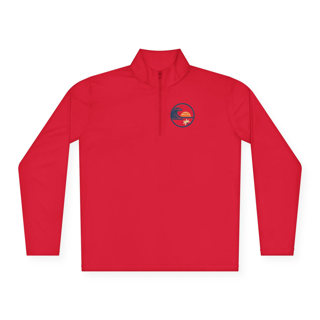 Quarter-Zip Pullover — Beach  Sunset Wave