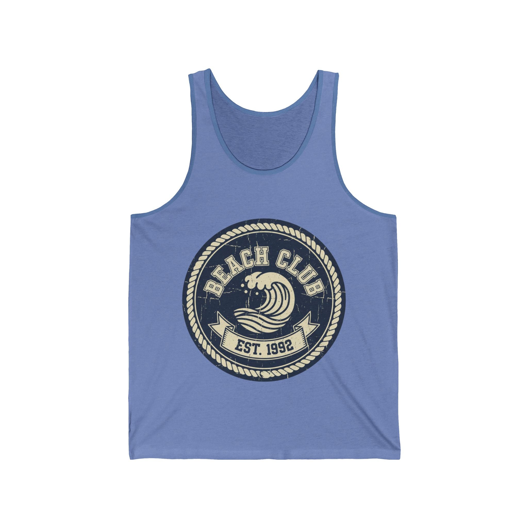 Beach Club Tank Top — Vintage Surf Logo "Est. 1992"