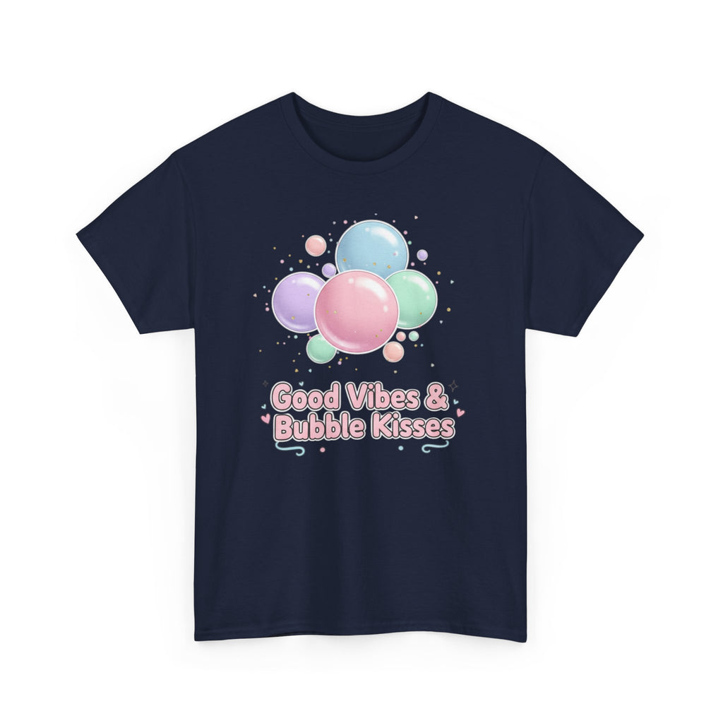 Bubble Kisses Tee — Good Vibes Pastel T-Shirt