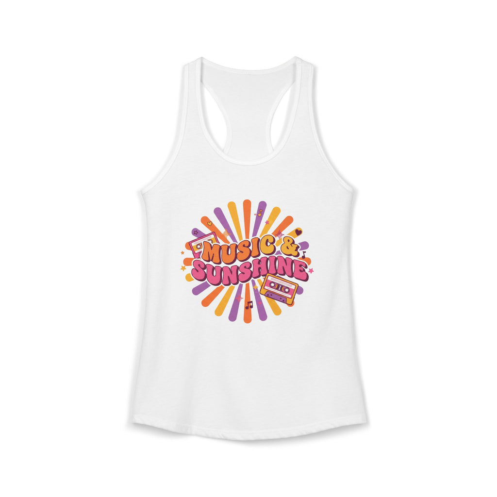 Women's  Racerback Tank-Music & Sunshine