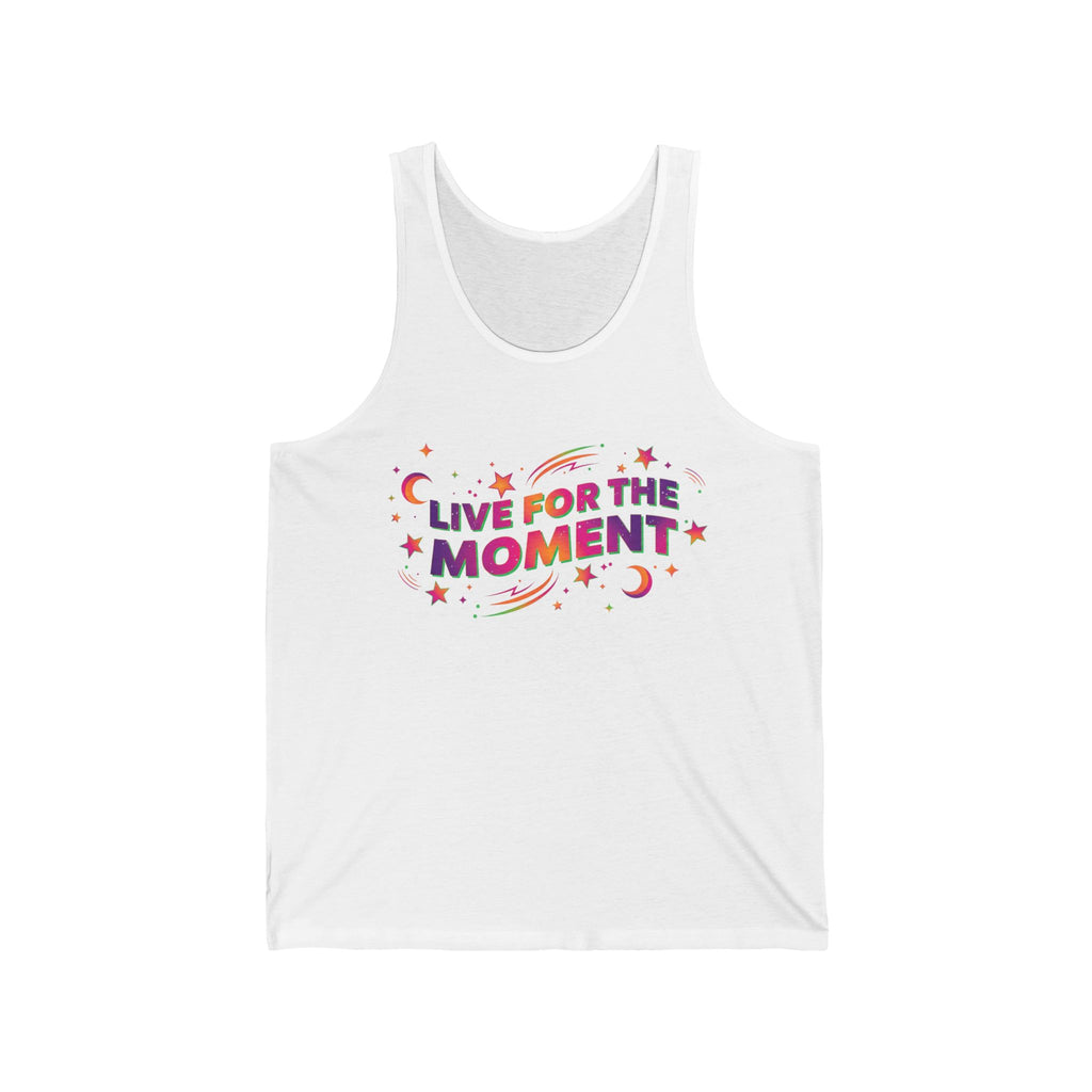 Live For The Moment Tank Top — Retro Stars & Moon