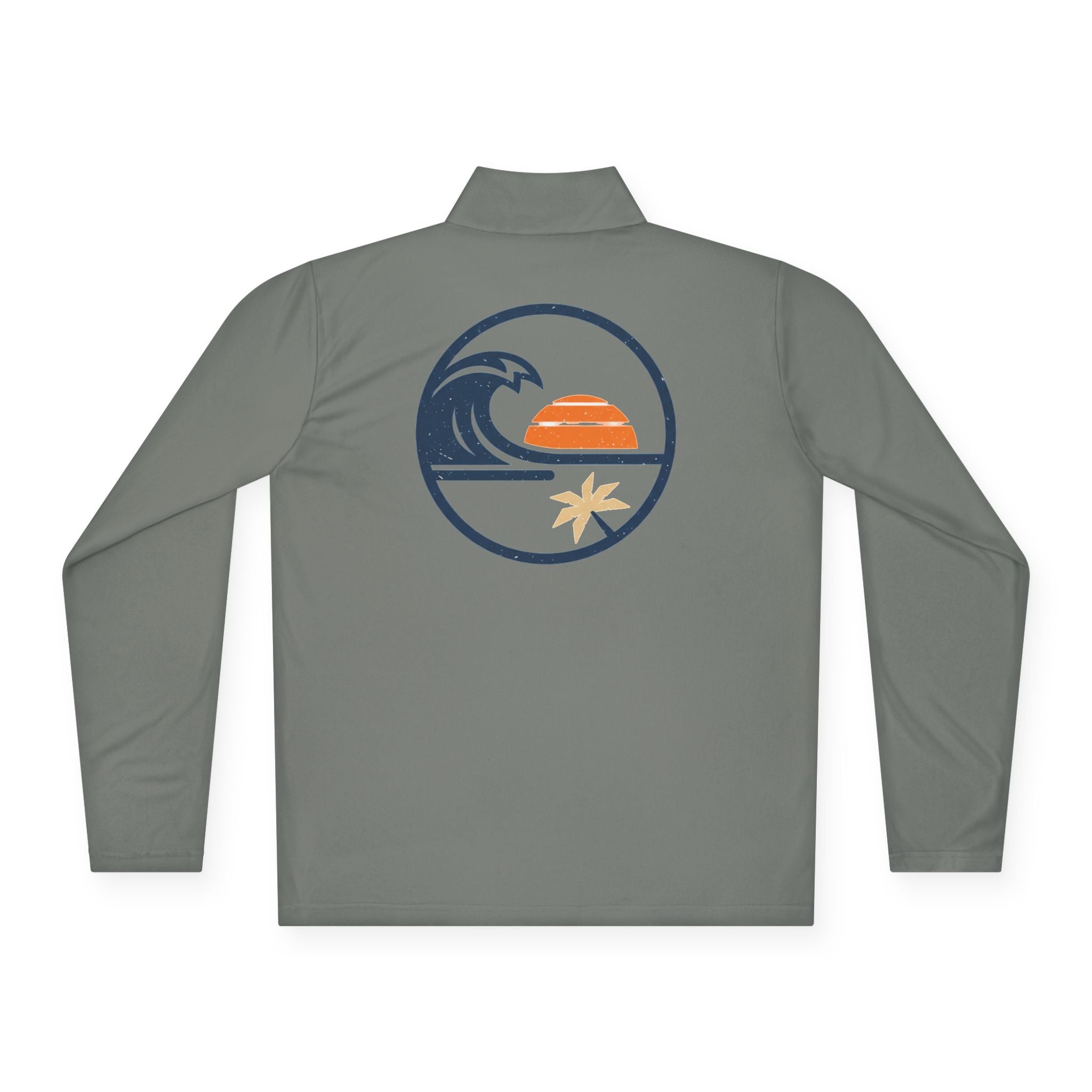 Quarter-Zip Pullover — Beach  Sunset Wave