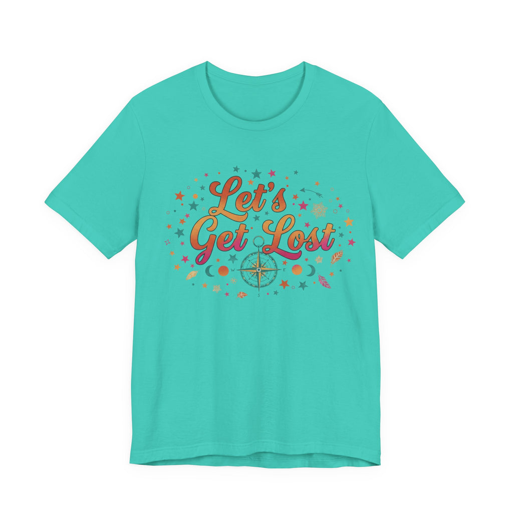 Let's Get Lost T-Shirt — Retro Compass Adventure Tee