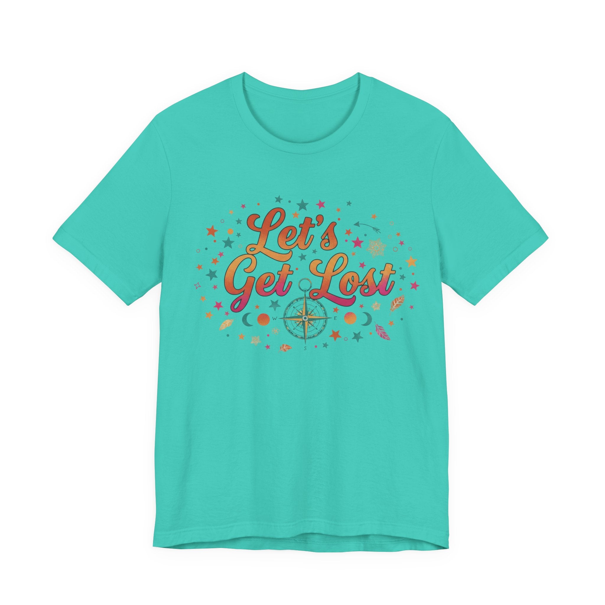 Let's Get Lost T-Shirt — Retro Compass Adventure Tee