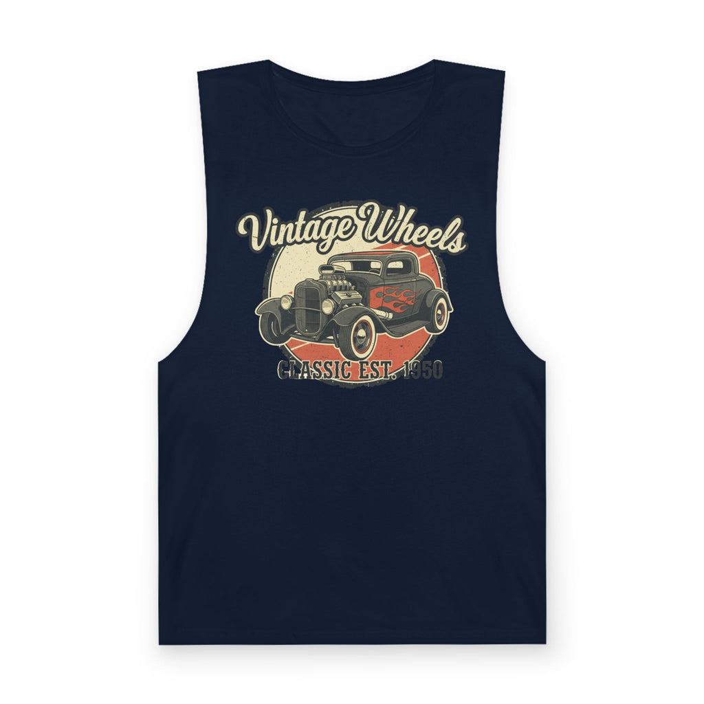 Vintage Wheels Tank Top — Classic Car 'Est. 1950' Retro Garage Muscle Tee