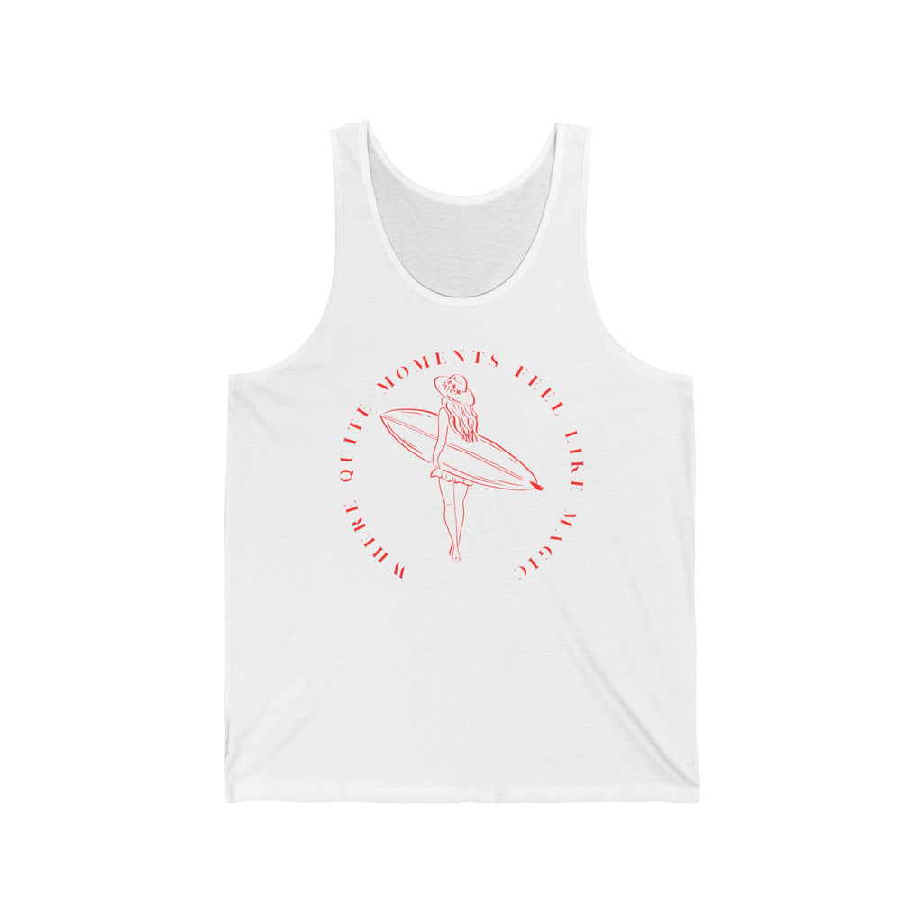 Quiet Moments-Surfing  Tank Top