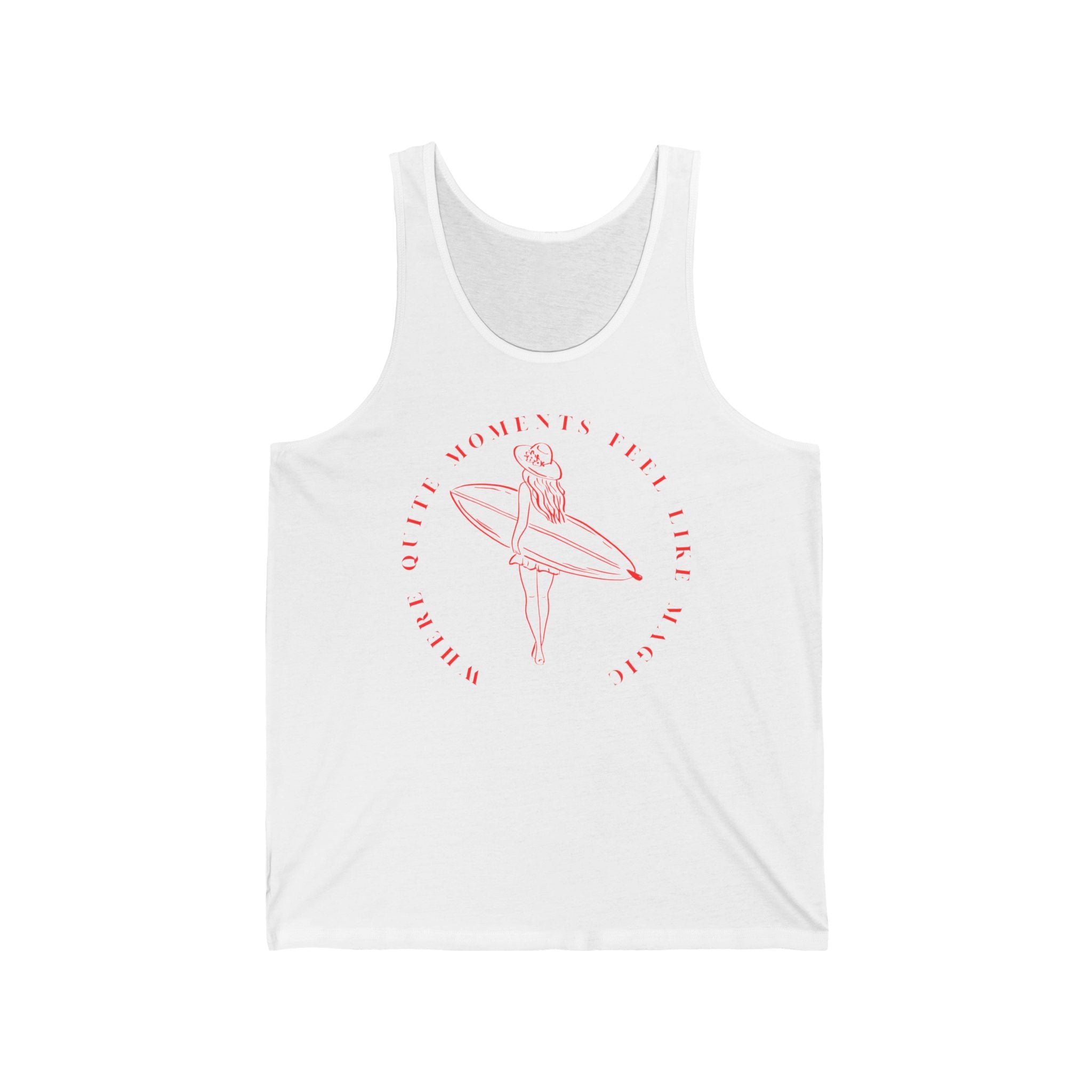 Quiet Moments-Surfing  Tank Top