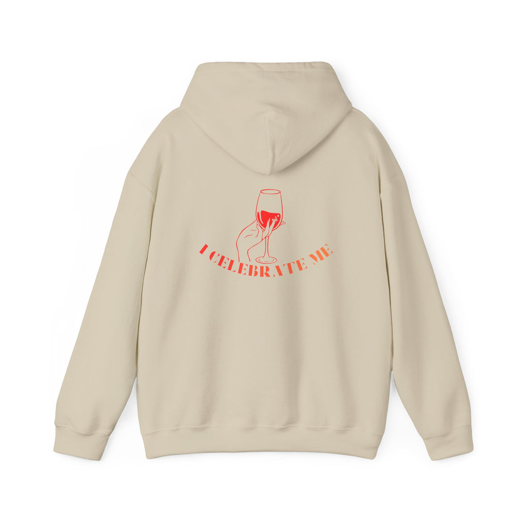 Hoodie • Celebrate Me Wine Glass Graphic Hoodie