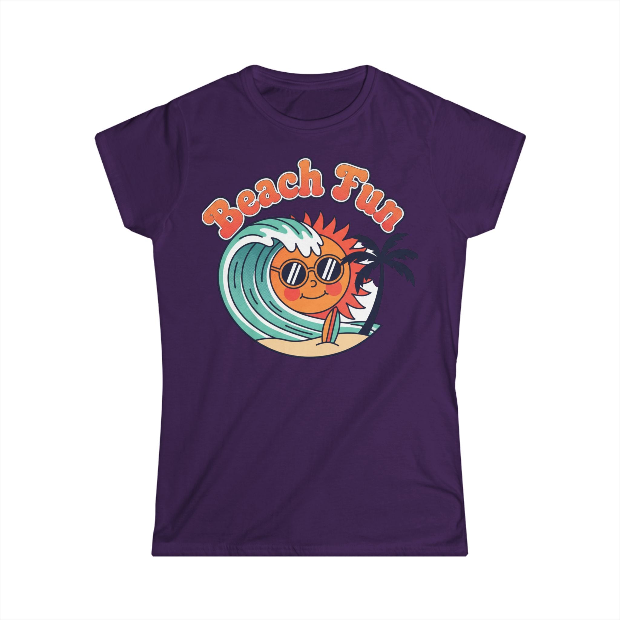 Beach Fun T-Shirt — Retro Sun & Wave Women’s Tee