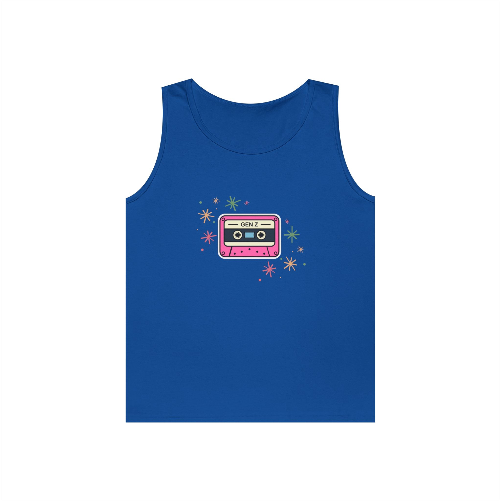 Retro Pink Cassette Tank Top — Vintage 80s Music Graphic