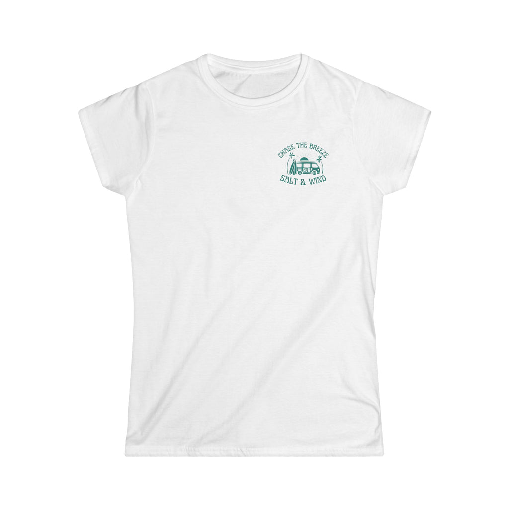 Women's Tee — 'Over the Hill, Salt & Wine' Vintage Camper Graphic