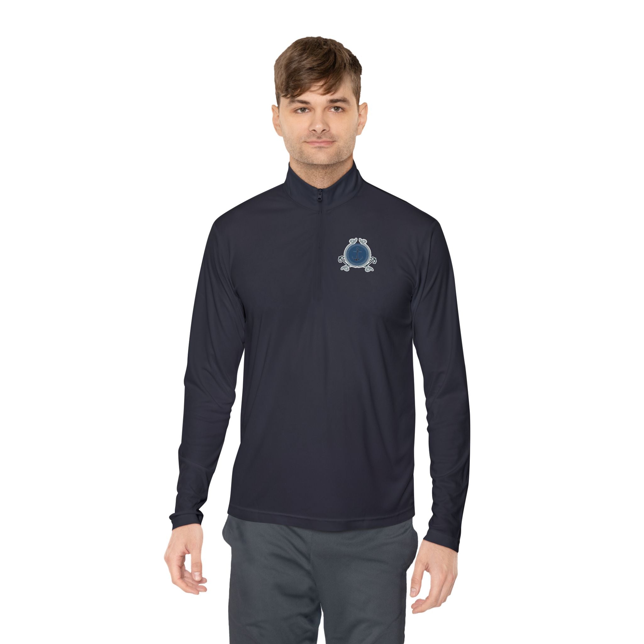 Nautical Anchor - Quarter-Zip Pullover