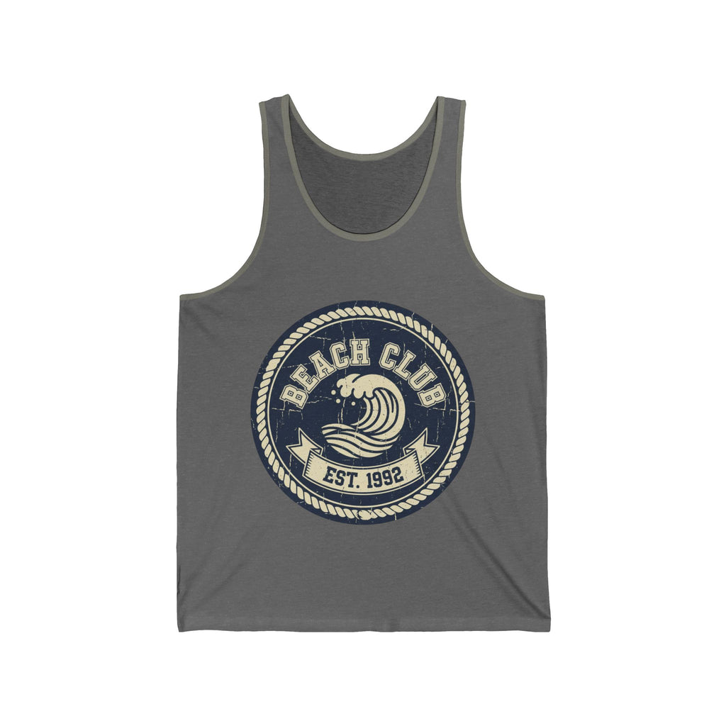 Beach Club Tank Top — Vintage Surf Logo "Est. 1992"