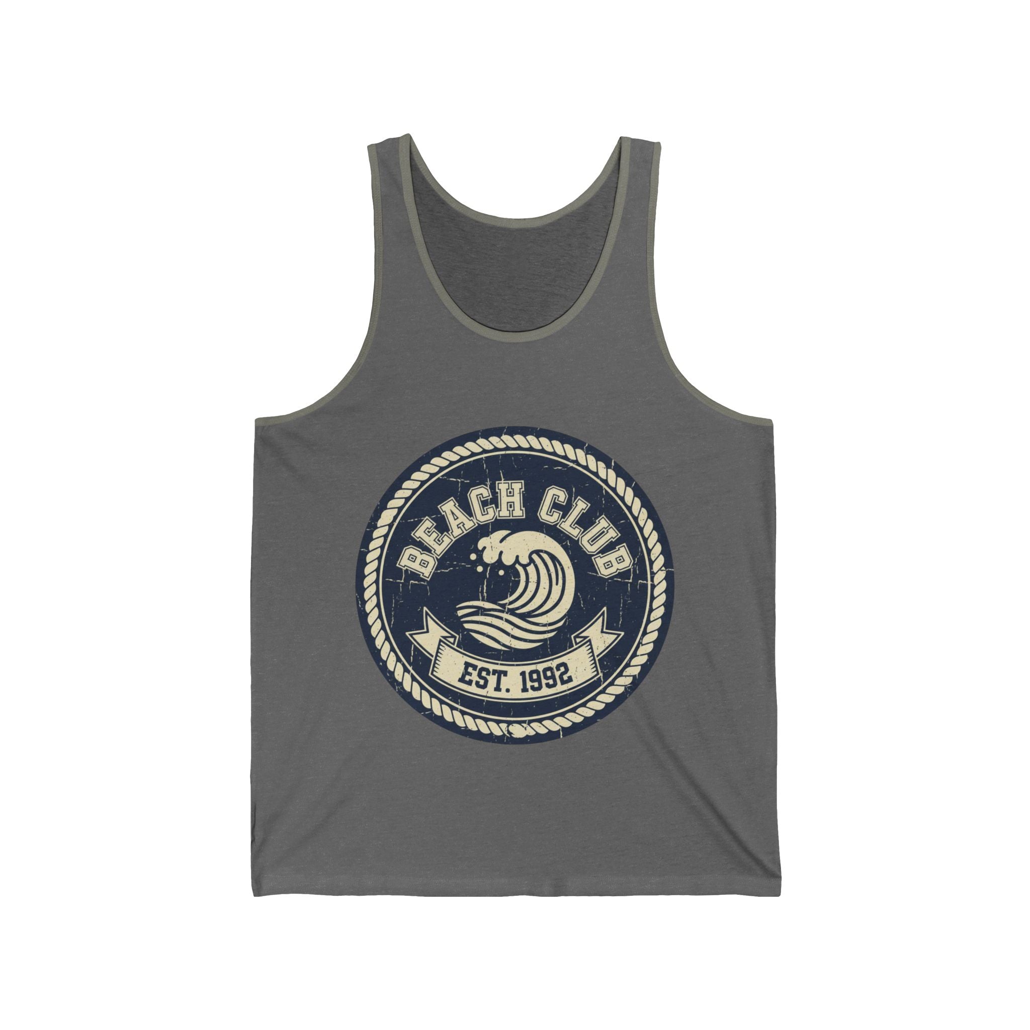 Beach Club Tank Top — Vintage Surf Logo "Est. 1992"