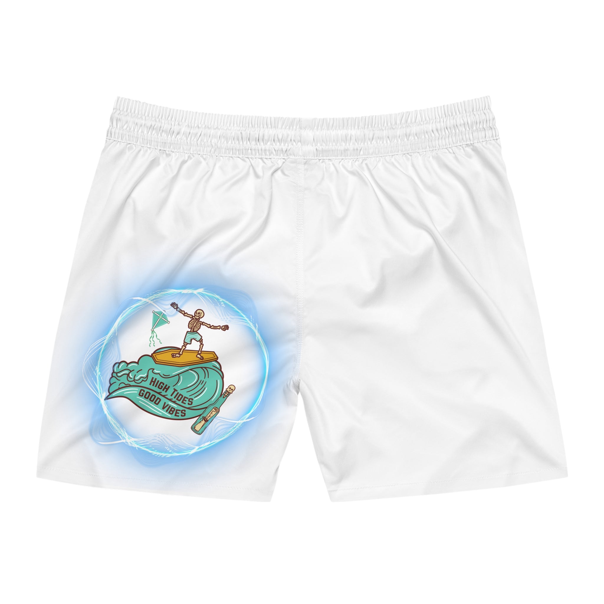 Surf Vibes Swim Shorts — Good Vibes Wave Patch