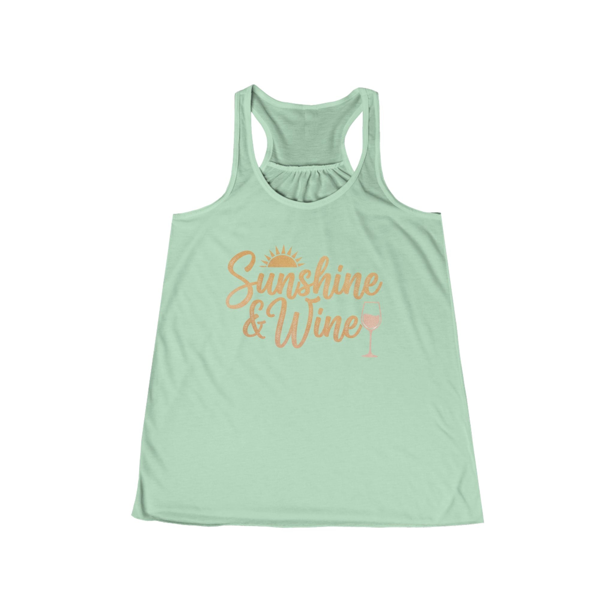 Sunshine & Wine Tank Top — Women’s Racerback Summer Tank
