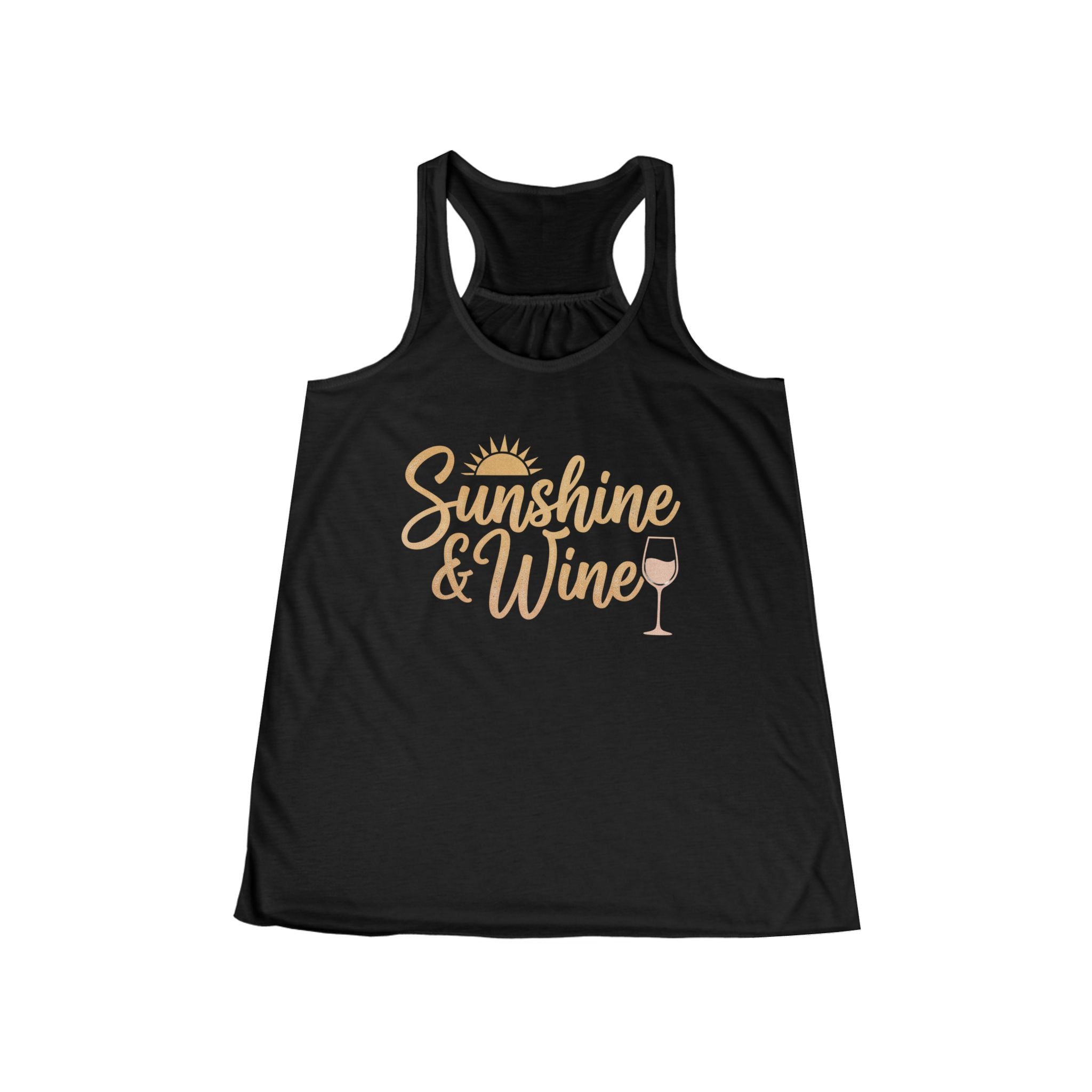Sunshine & Wine Tank Top — Women’s Racerback Summer Tank
