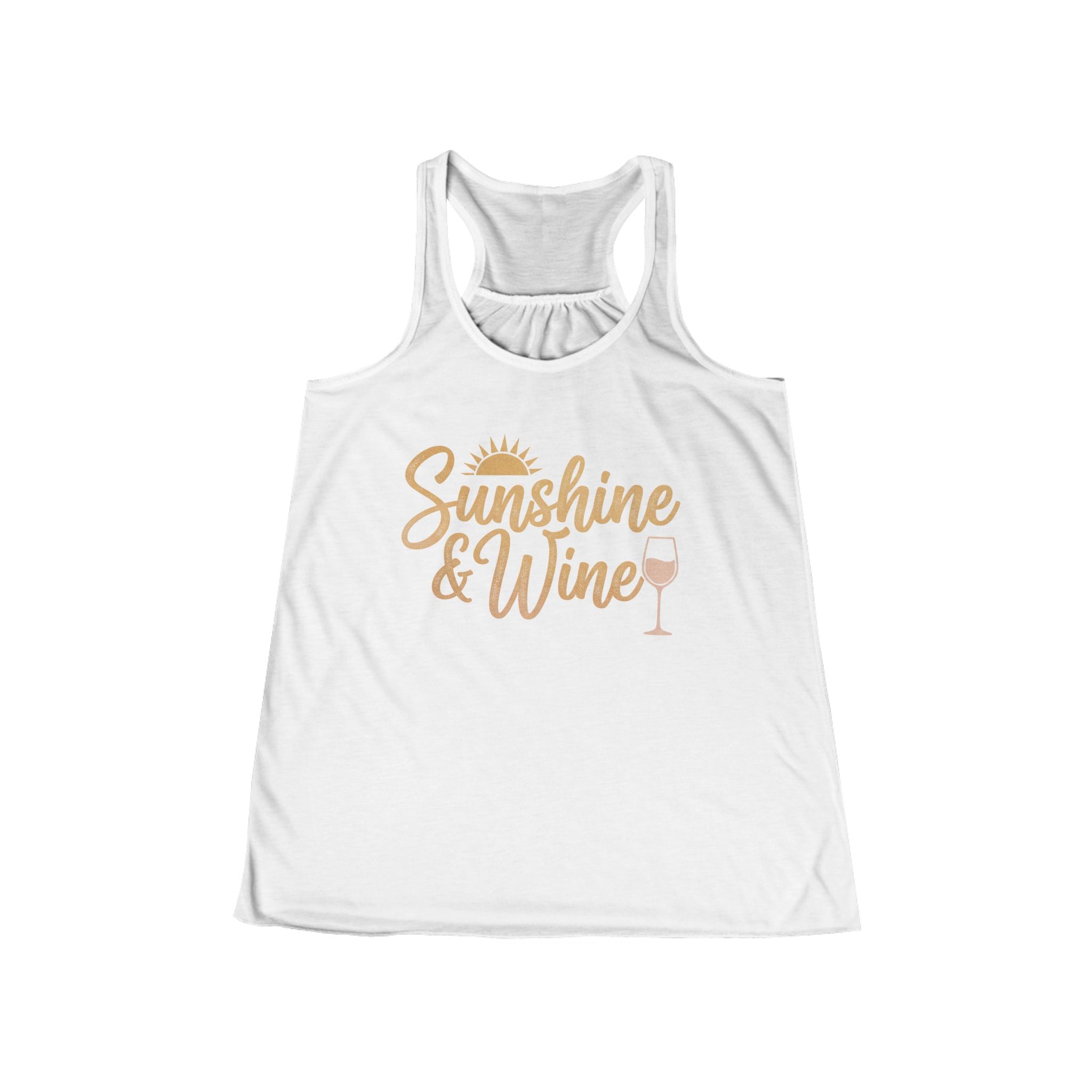 Sunshine & Wine Tank Top — Women’s Racerback Summer Tank