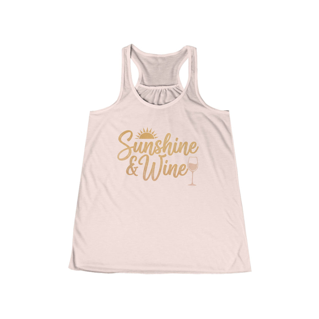 Sunshine & Wine Tank Top — Women’s Racerback Summer Tank